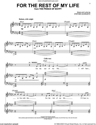 For The Rest Of My Life (from The Prince Of Egypt: A New Musical)