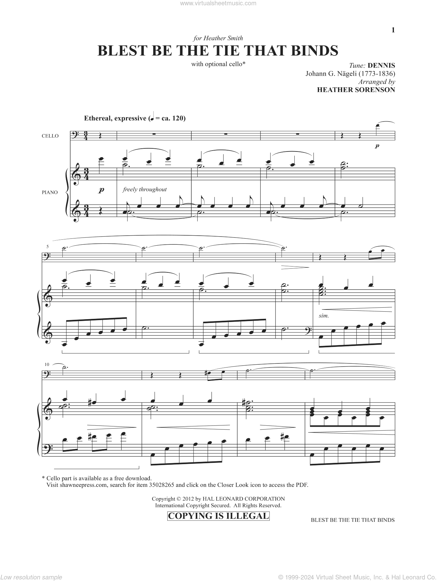 Blest Be The Tie That Binds (from Images: Sacred Piano Reflections)
