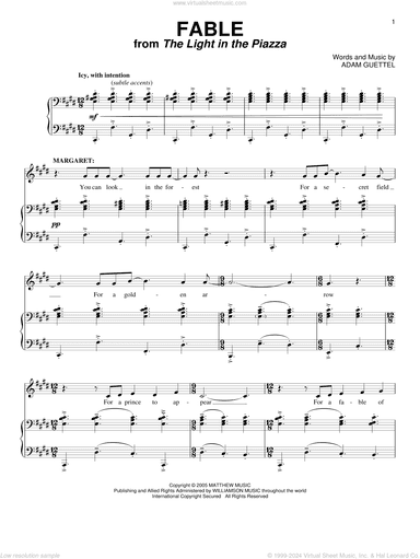 Fable (from The Light In The Piazza)