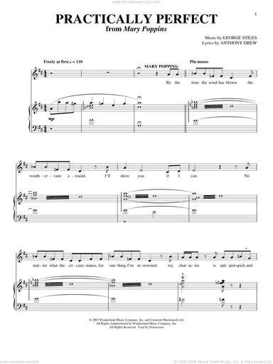 Practically Perfect (from Mary Poppins: The New Musical)