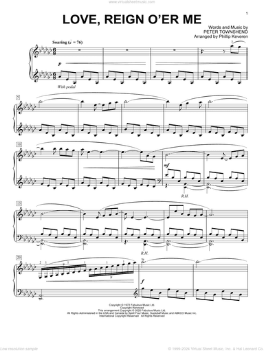 Love, Reign O'er Me [Classical version] (arr. Phillip Keveren)