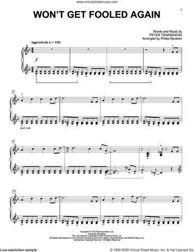 Won't Get Fooled Again [Classical version] (arr. Phillip Keveren)