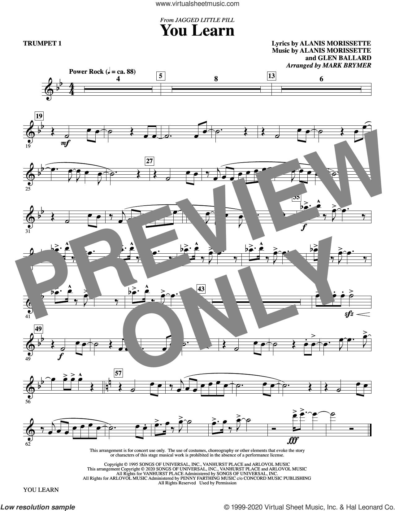 You Learn (from Jagged Little Pill) (arr. Mark Brymer)