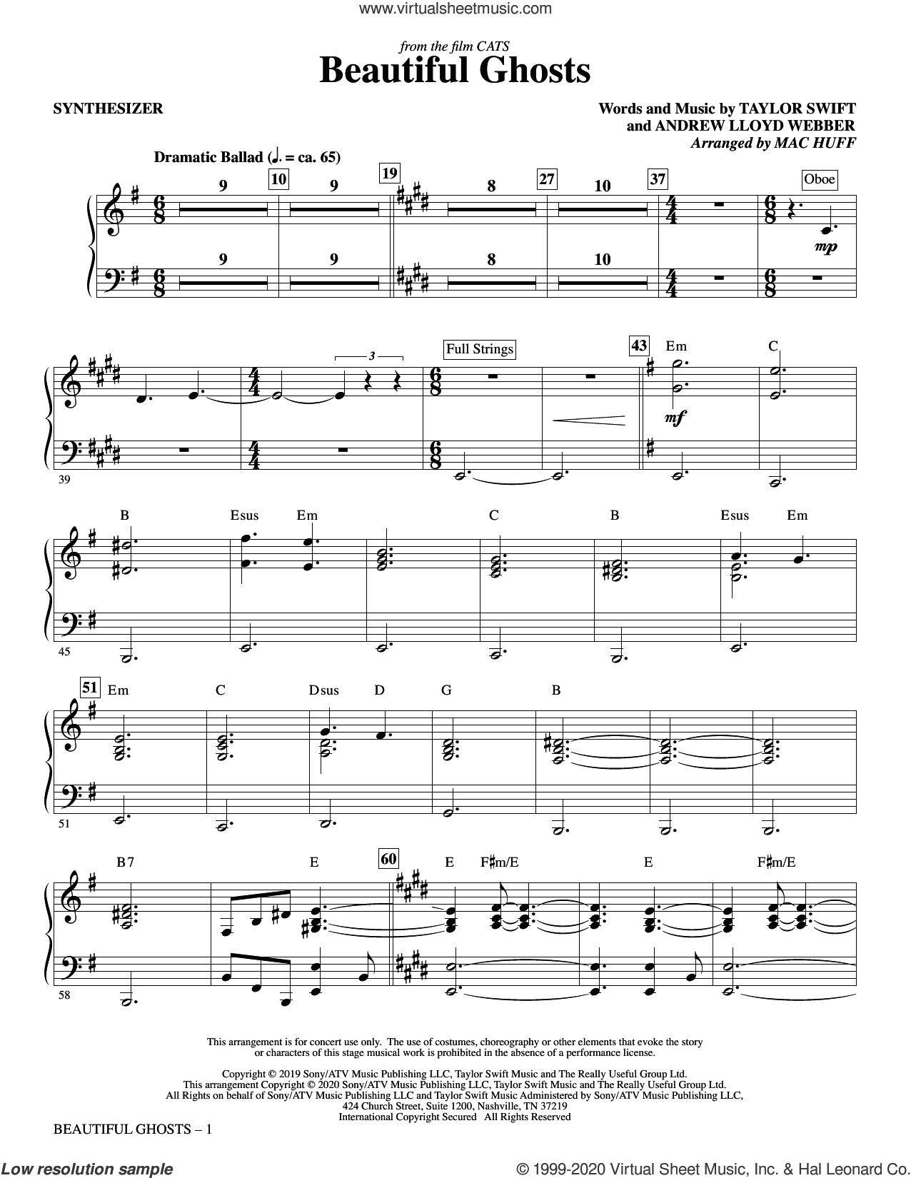 Beautiful Ghosts (from the Motion Picture Cats) (arr. Mac Huff)