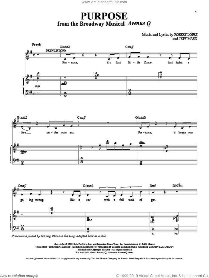 Purpose (from Avenue Q)
