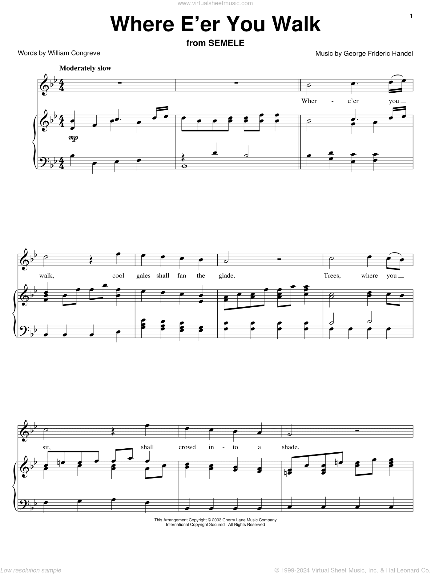 Where E'er You Walk (Handel)