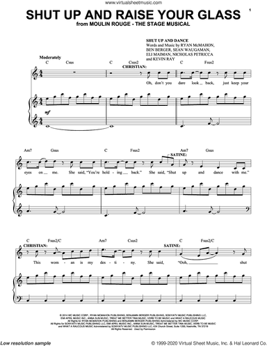 Shut Up And Raise Your Glass (from Moulin Rouge! The Musical)