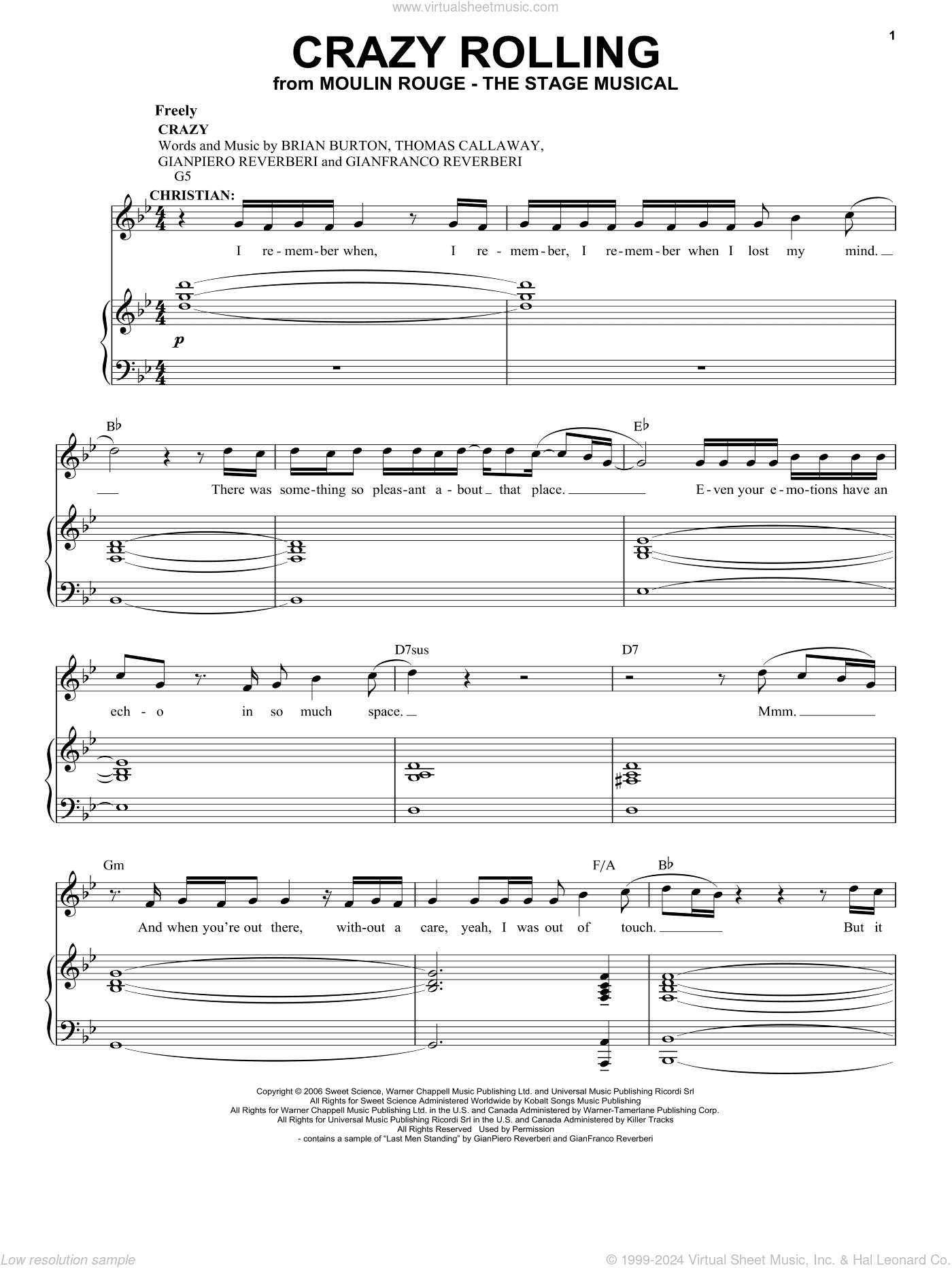Crazy Rolling (from Moulin Rouge! The Musical)