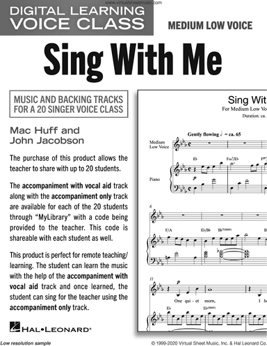 Sing With Me (Medium Low Voice) (includes Audio)