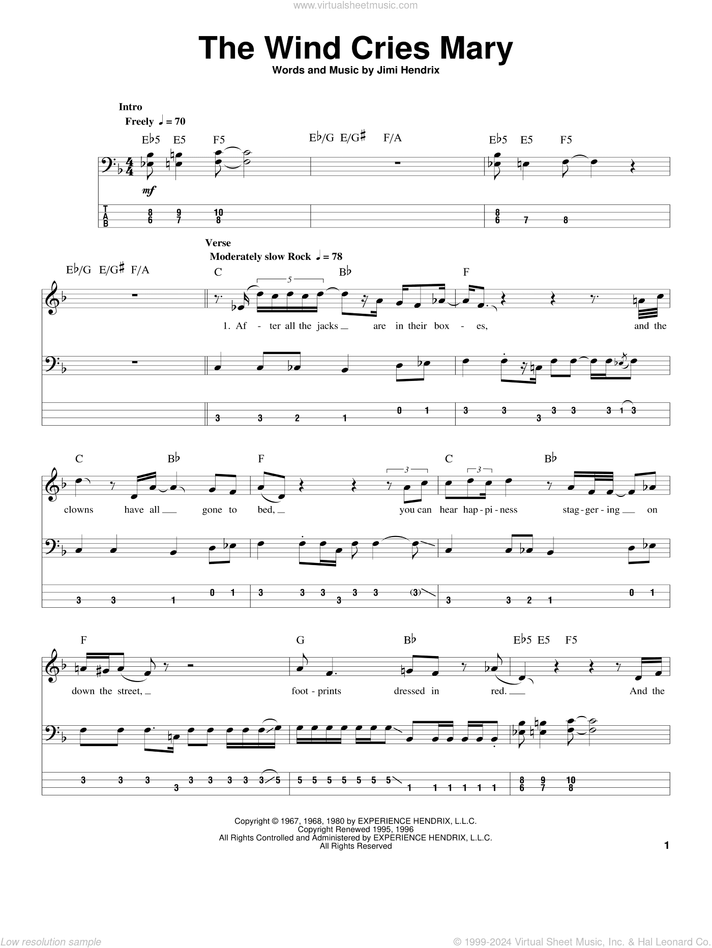 The Wind Cries Mary