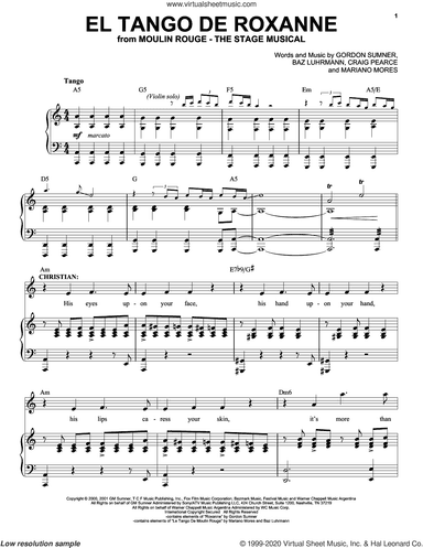 El Tango De Roxanne (from Moulin Rouge! The Musical)
