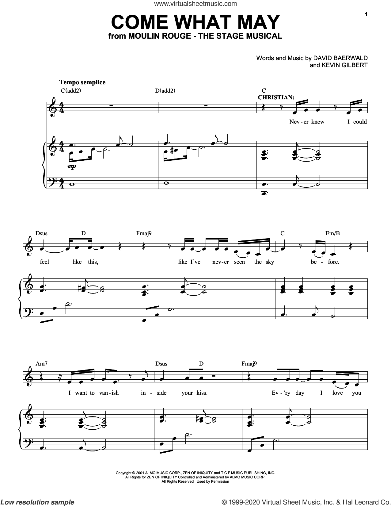 Come What May (from Moulin Rouge! The Musical)