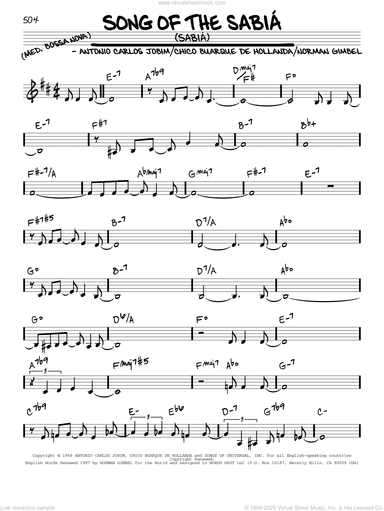 Song Of The Sabia (Sabia)