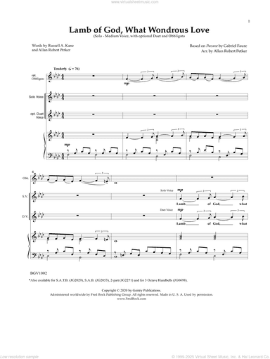 Lamb of God, What Wondrous Love
