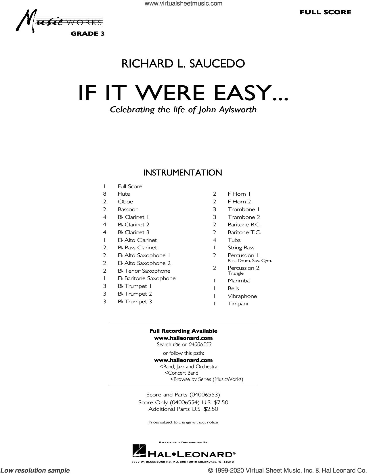 If It Were Easy... (COMPLETE)