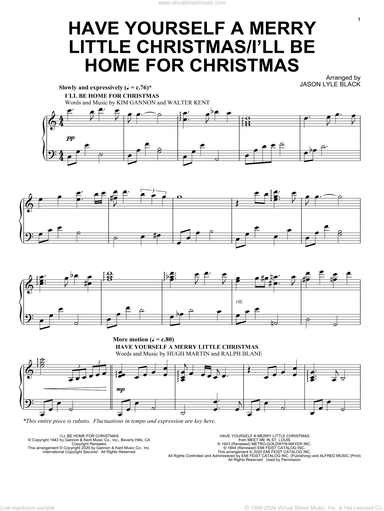 Have Yourself A Merry Little Christmas/I'll Be Home For Christmas
