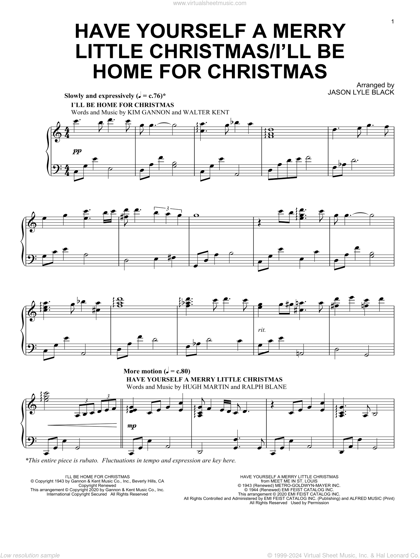 Have Yourself A Merry Little Christmas/I'll Be Home For Christmas
