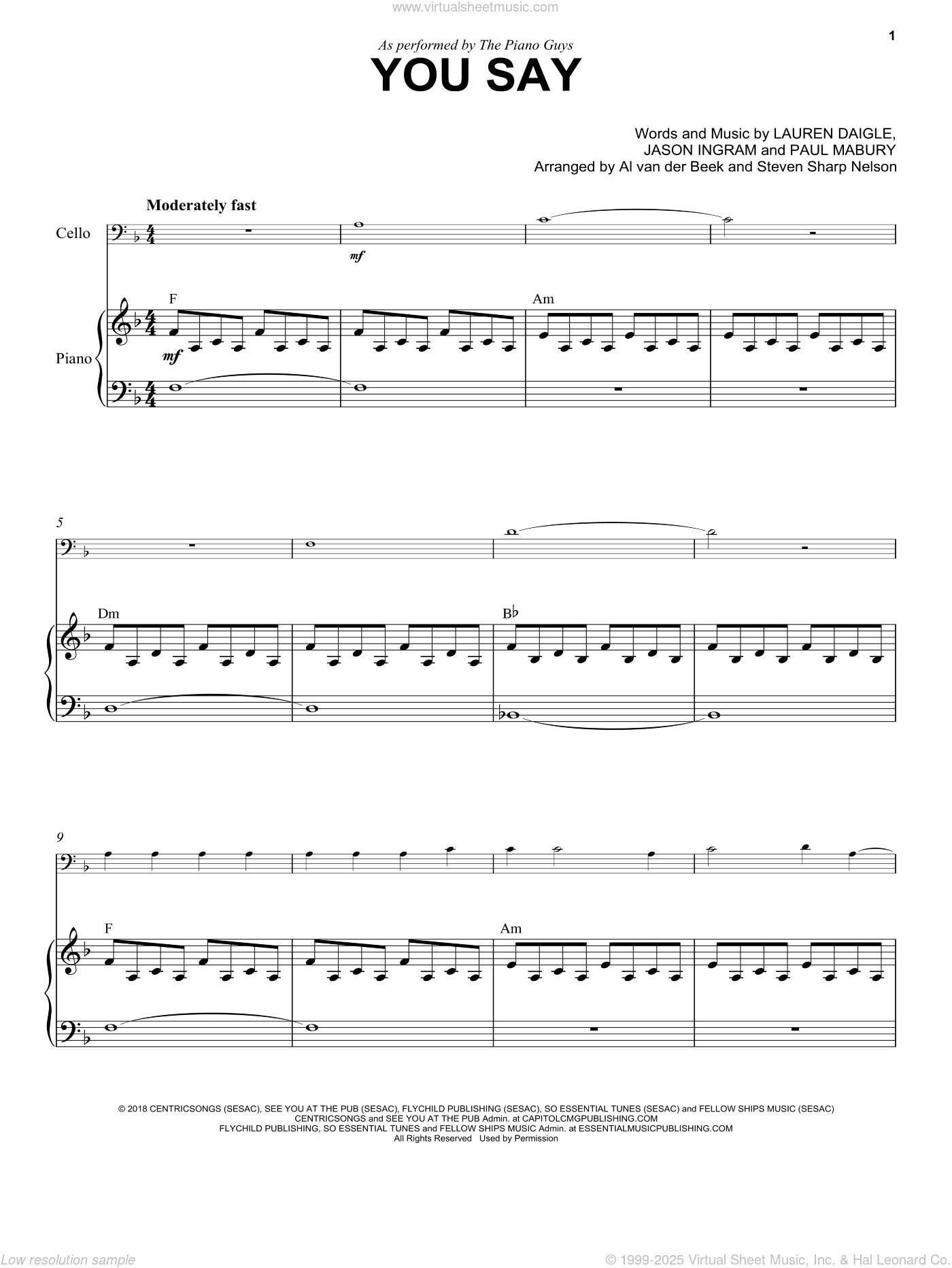 You Say / Sonata Pathetique