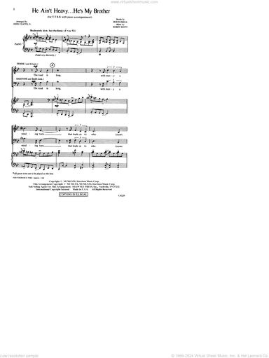 He Ain't Heavy, He's My Brother (arr. John Coates, Jr.)