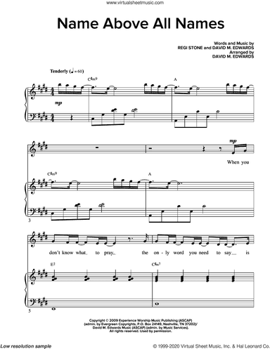Name Above All Names (arr. David M. Edwards)