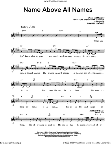 Name Above All Names (arr. David M. Edwards)