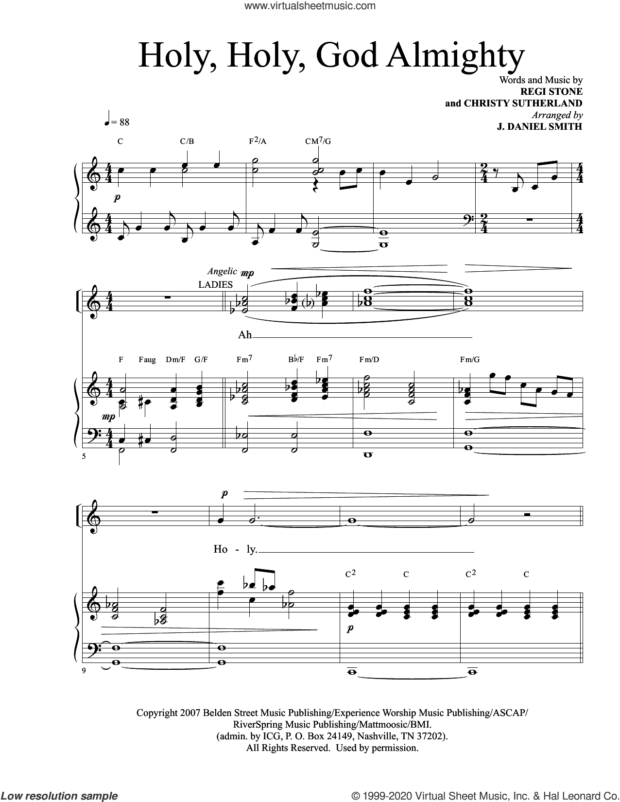 Holy, Holy God Almighty (arr. J. Daniel Smith)