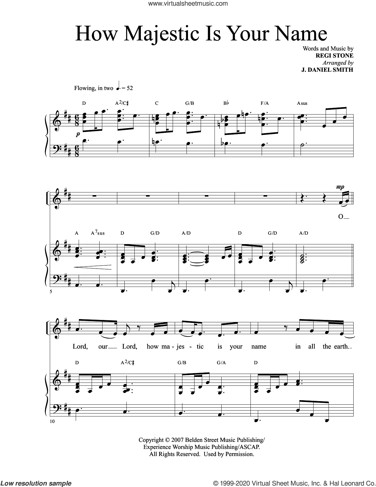 How Majestic Is Your Name (arr. J. Daniel Smith)
