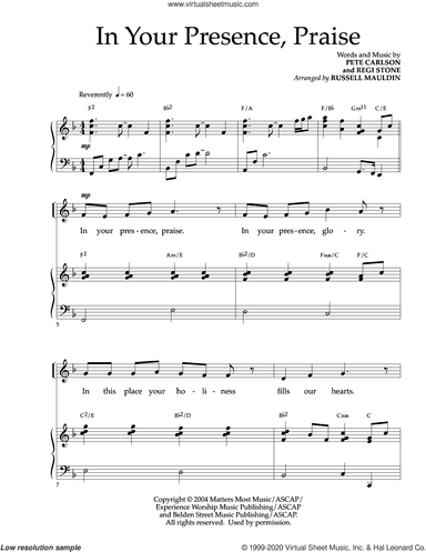 In Your Presence, Praise (arr. Russell Mauldin)
