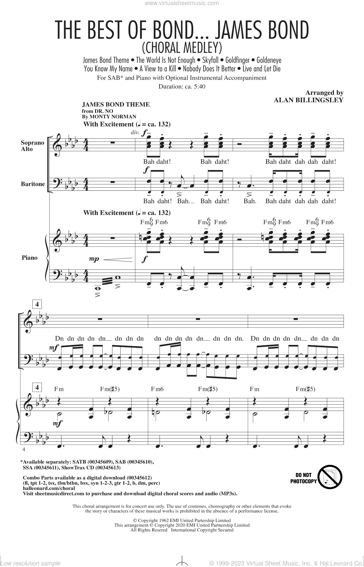 The Best of Bond... James Bond (Choral Medley)