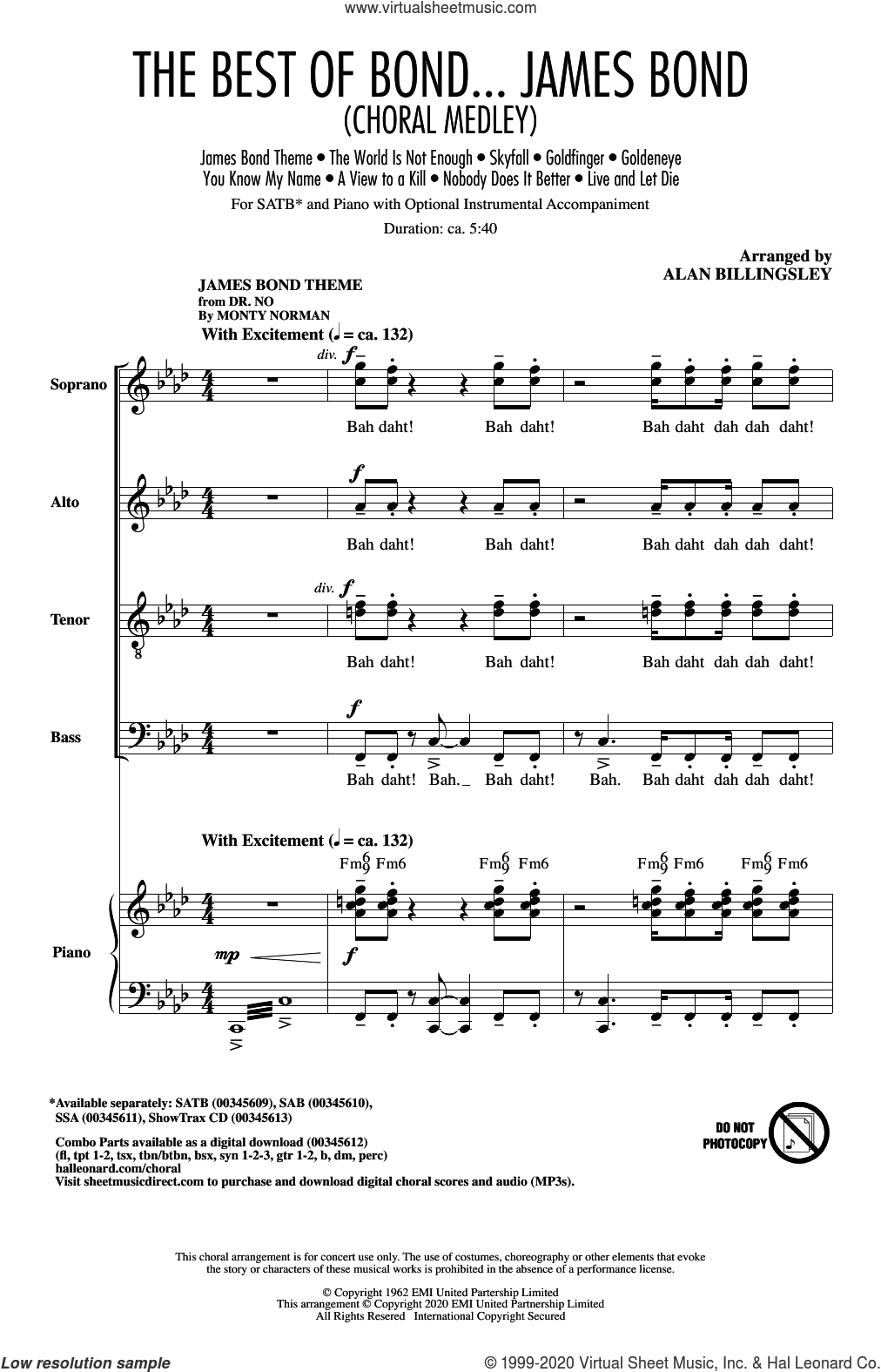 The Best of Bond... James Bond (Choral Medley)