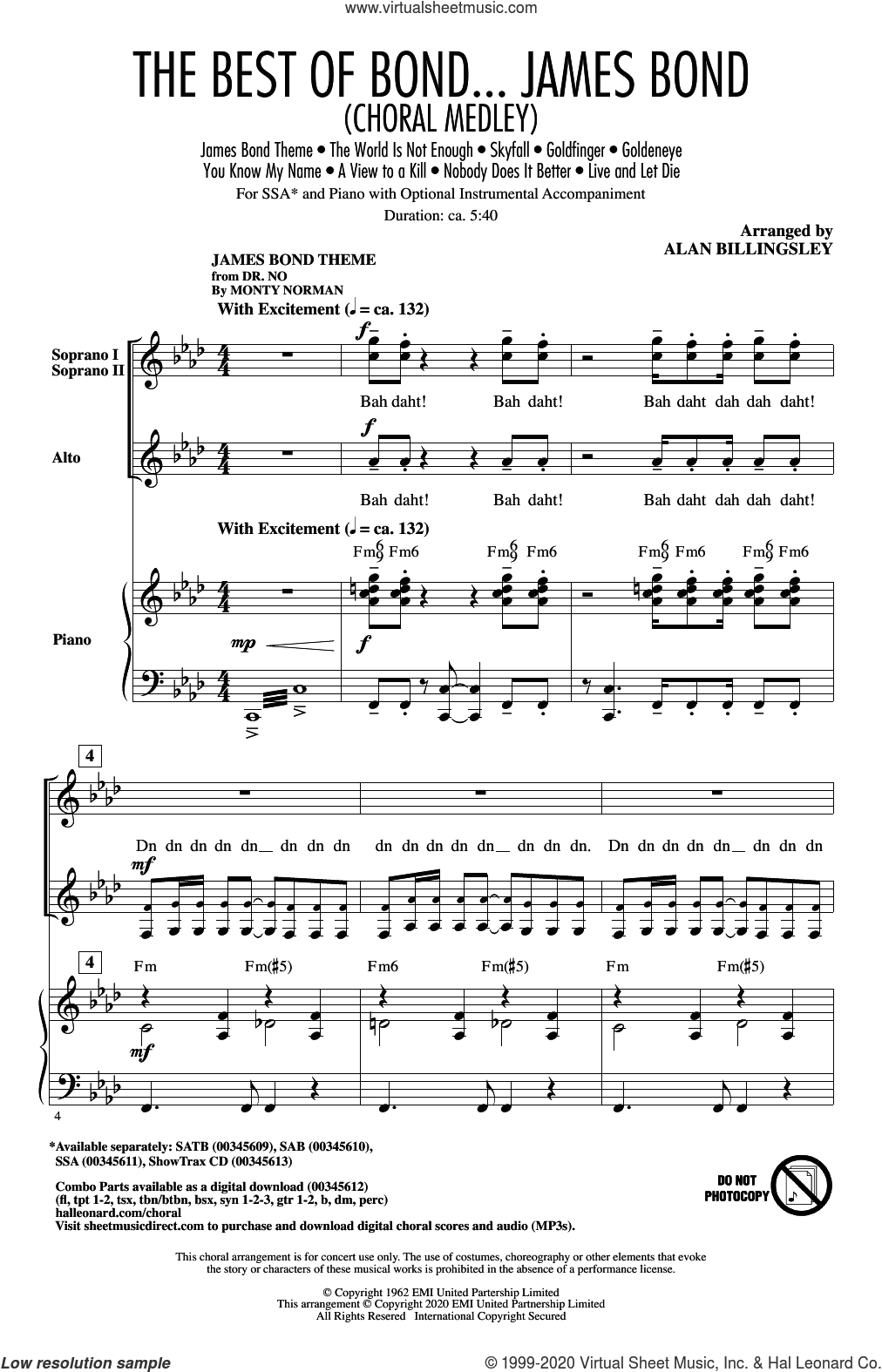 The Best of Bond... James Bond (Choral Medley)