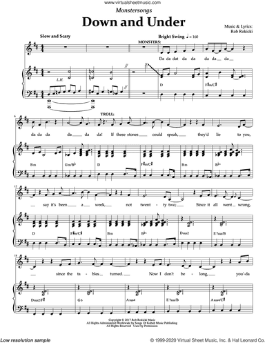 Down And Under (from Monstersongs)