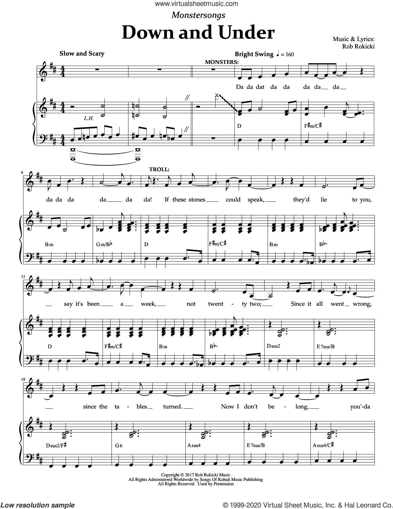 Down And Under (from Monstersongs)