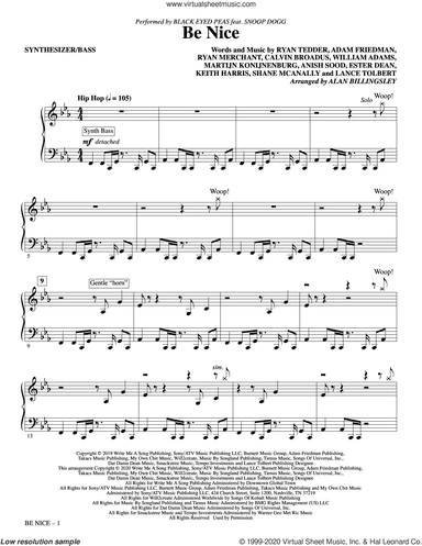 Be Nice (feat. Snoop Dogg) (arr. Alan Billingsley)
