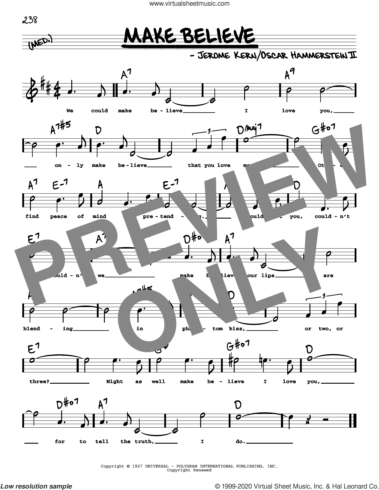 Make Believe (High Voice) (from Show Boat)