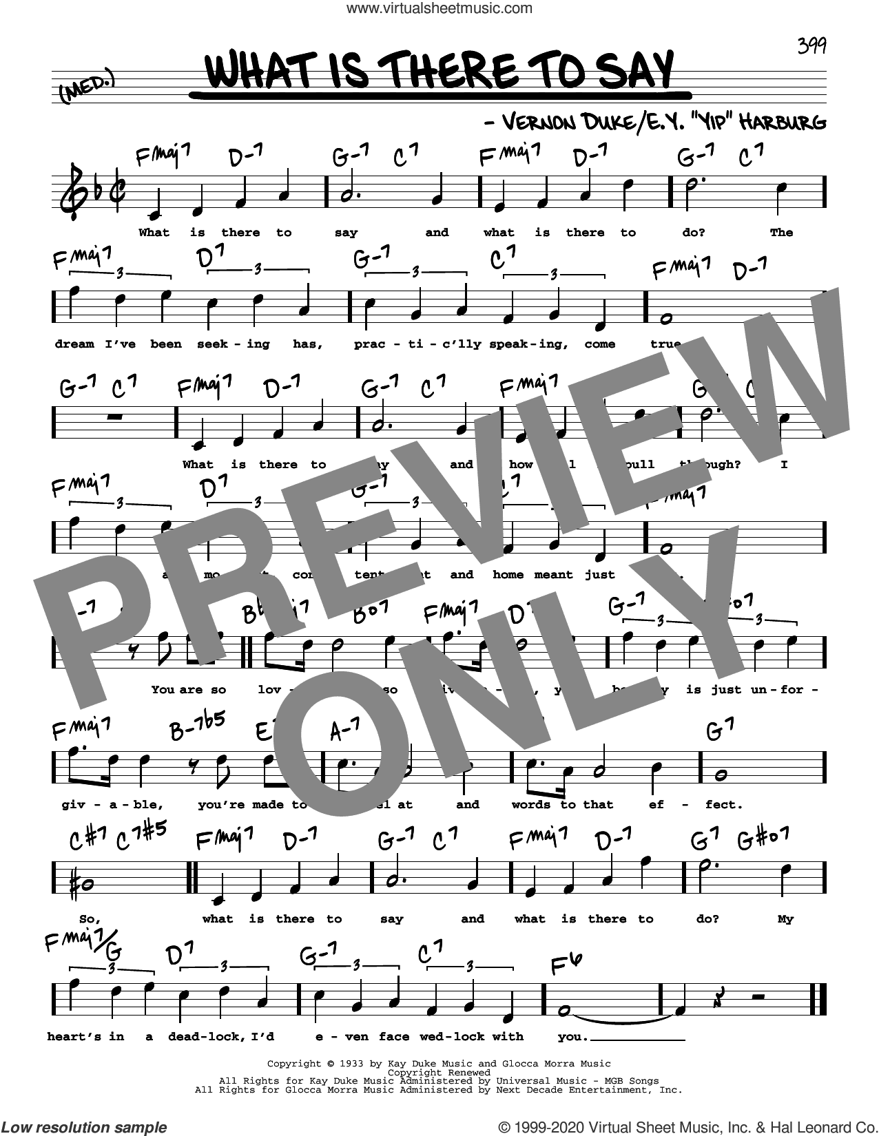 What Is There To Say (High Voice) (from The Ziegfeld Follies of 1934)