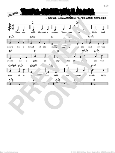 You'll Never Walk Alone (High Voice) (from Carousel)