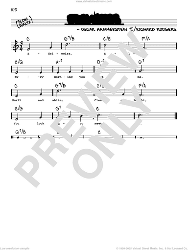 Edelweiss (from The Sound Of Music) (High Voice)