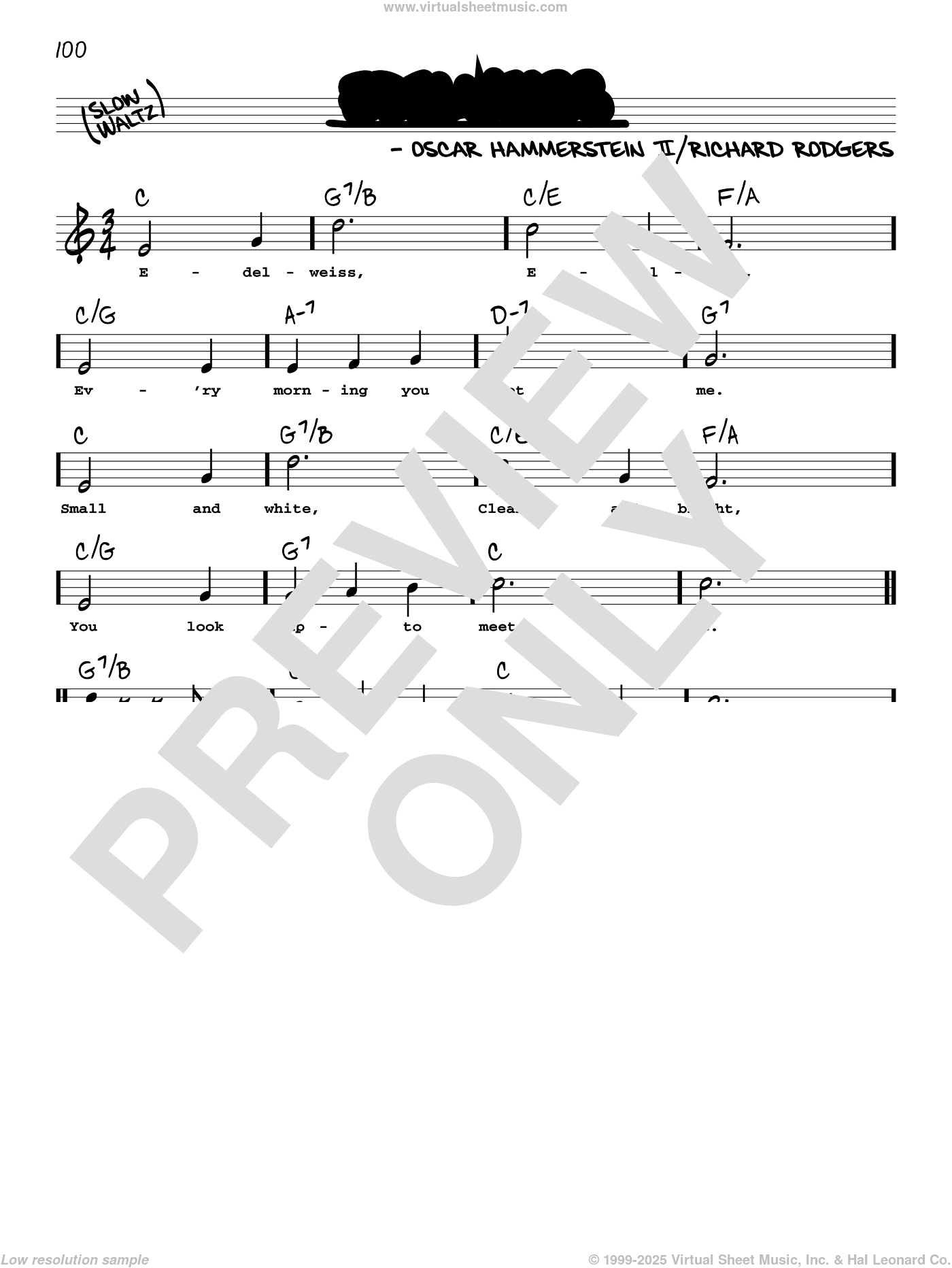 Edelweiss (from The Sound Of Music) (High Voice)