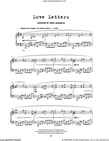 Love Letters (from Atonement)