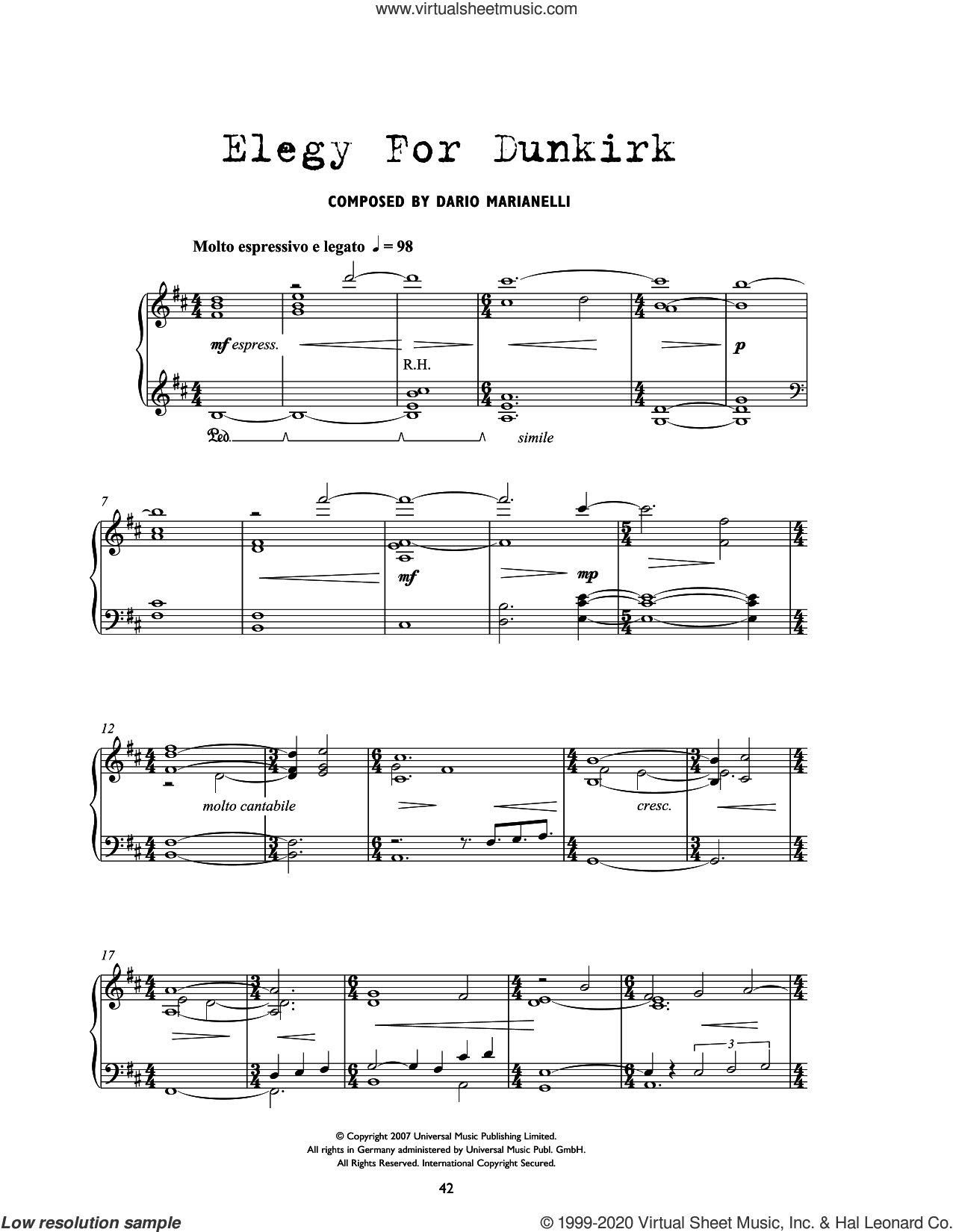 Elegy For Dunkirk (from Atonement)