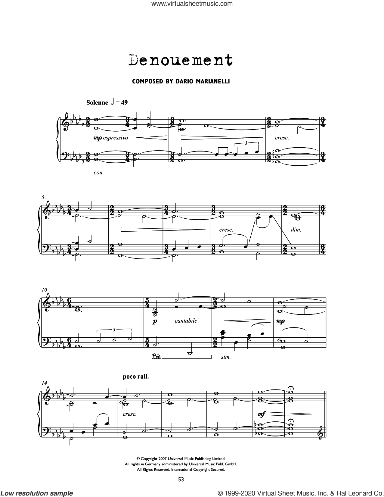 Denouement (from Atonement)