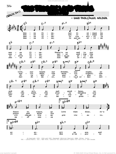 The Phoenix Love Theme (Senza Fine) (High Voice)