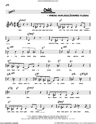 One (High Voice) (from A Chorus Line)