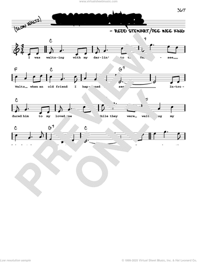 Tennessee Waltz (High Voice)