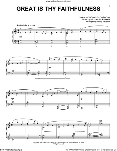 Great Is Thy Faithfulness (arr. Phillip Keveren)