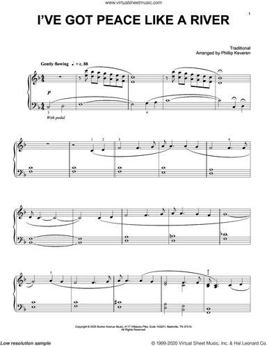 I've Got Peace Like A River (arr. Phillip Keveren)