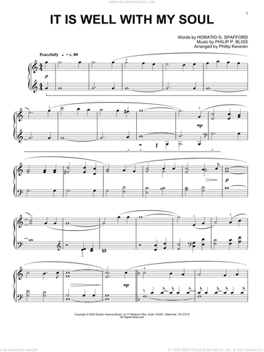 It Is Well With My Soul (arr. Phillip Keveren)