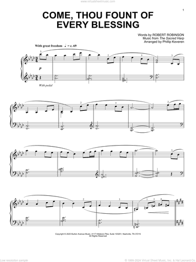 Come, Thou Fount Of Every Blessing (arr. Phillip Keveren)