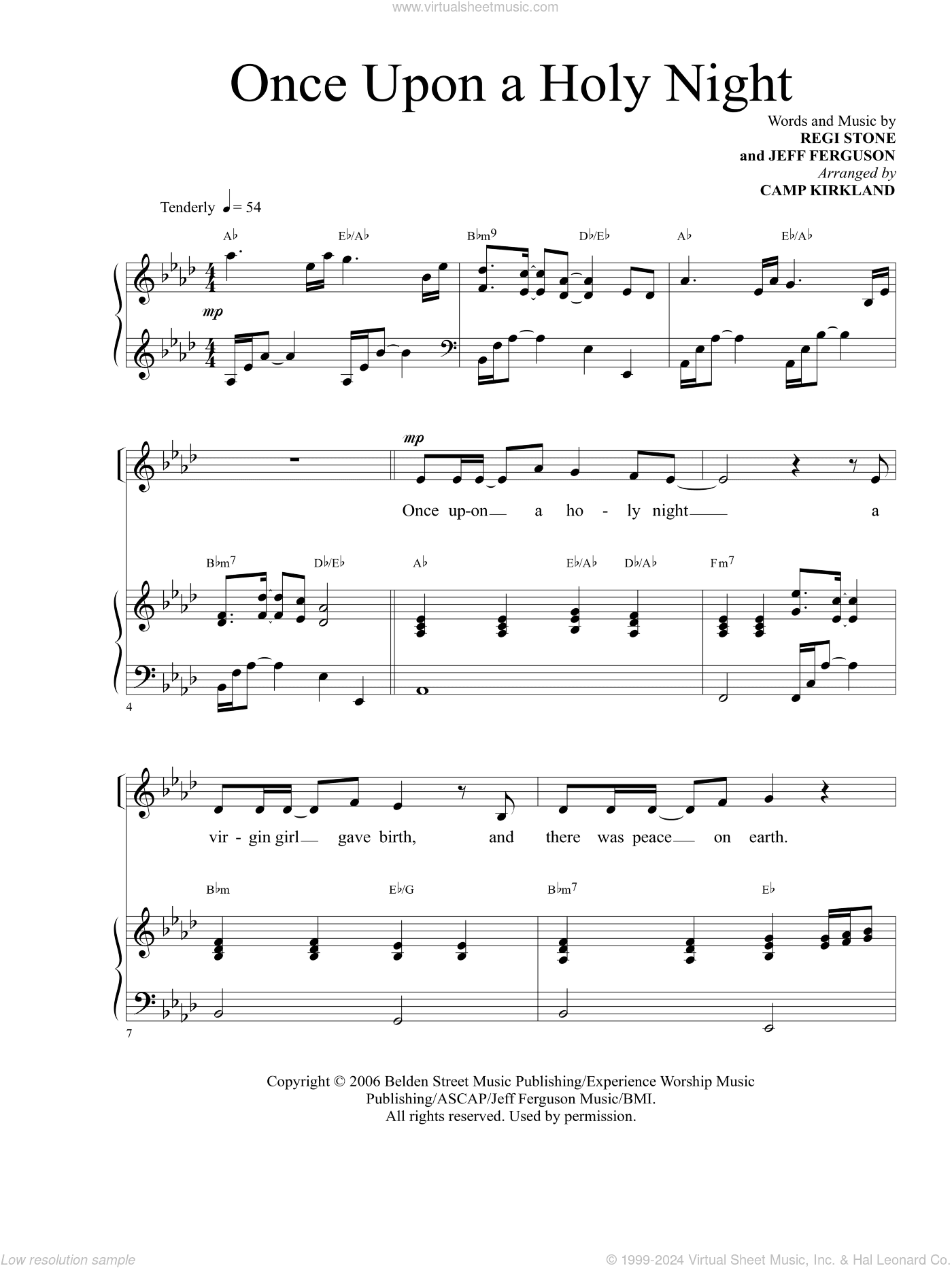 Once Upon A Holy Night (arr. Camp Kirkland)